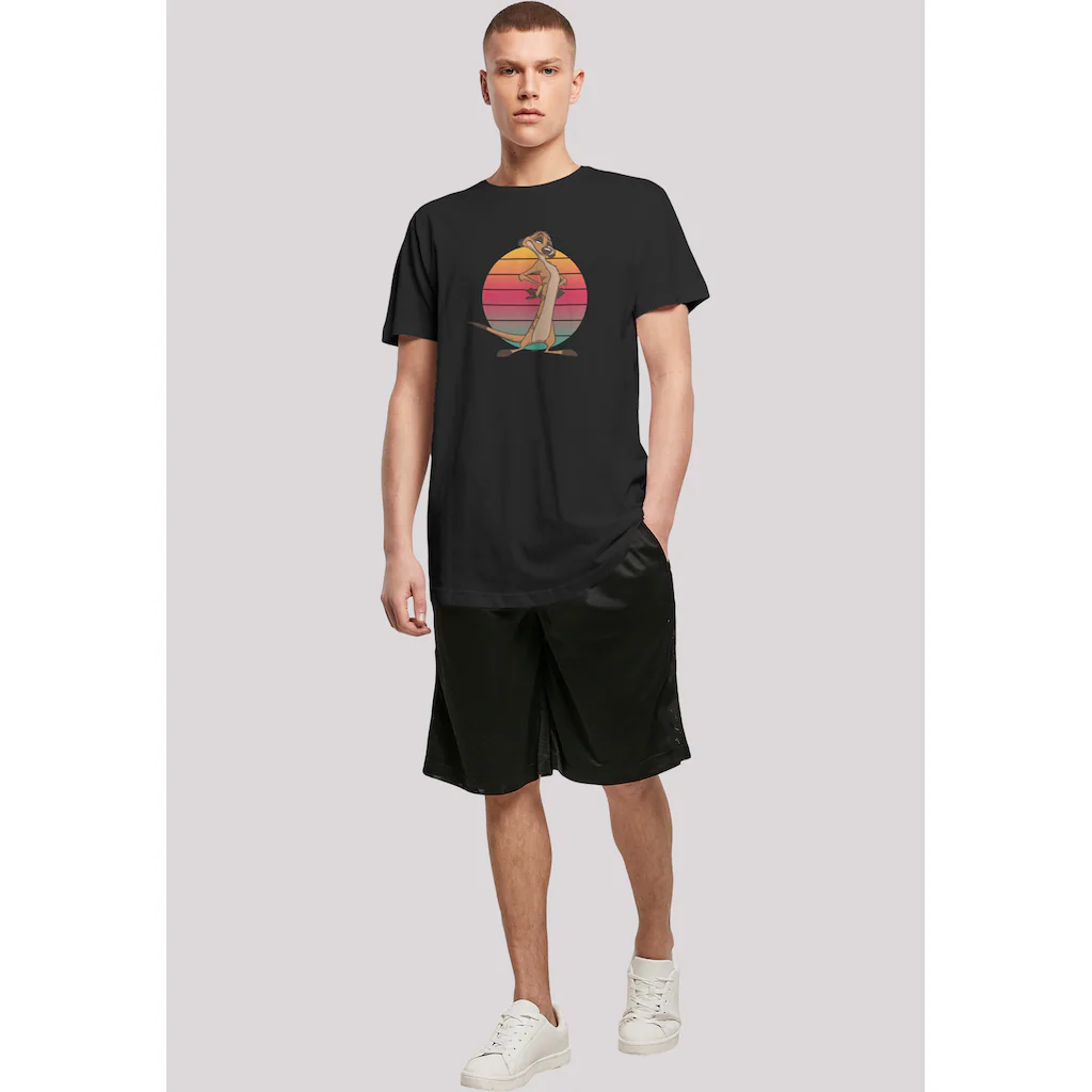 F4NT4STIC T-Shirt »Disney König Der Löwen Timon Sunset« Print