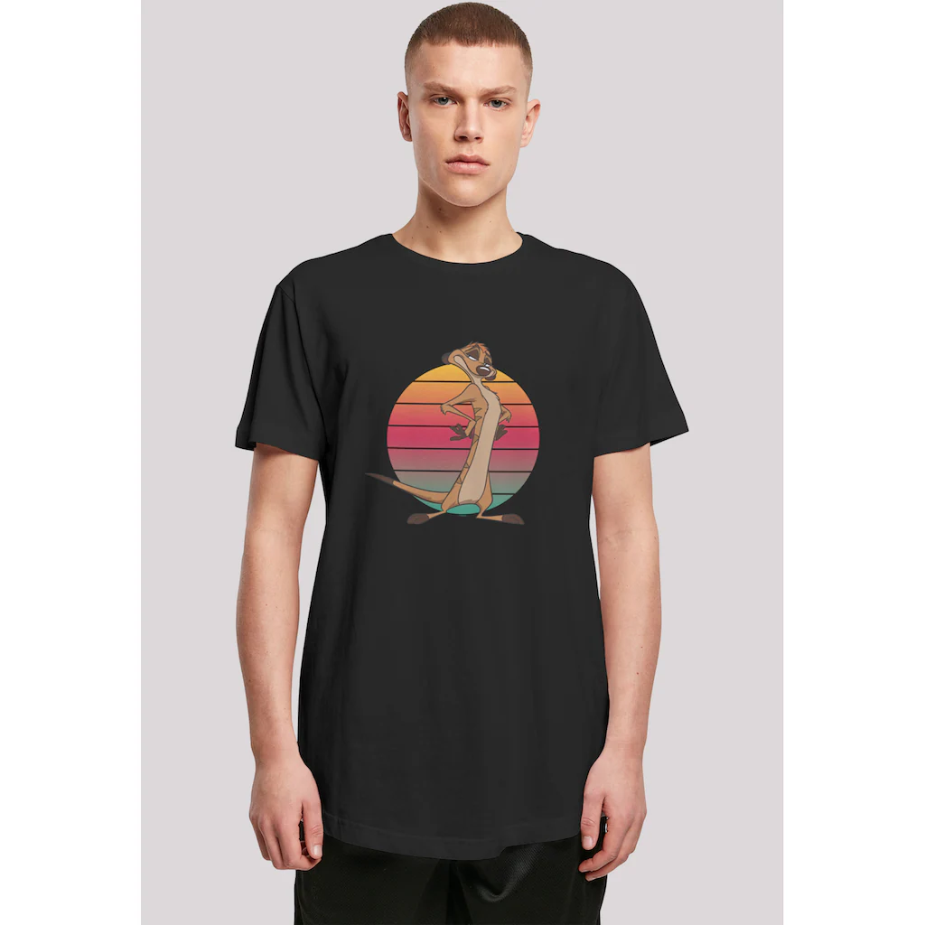 F4NT4STIC T-Shirt »Disney König der Löwen Timon Sunset« Print