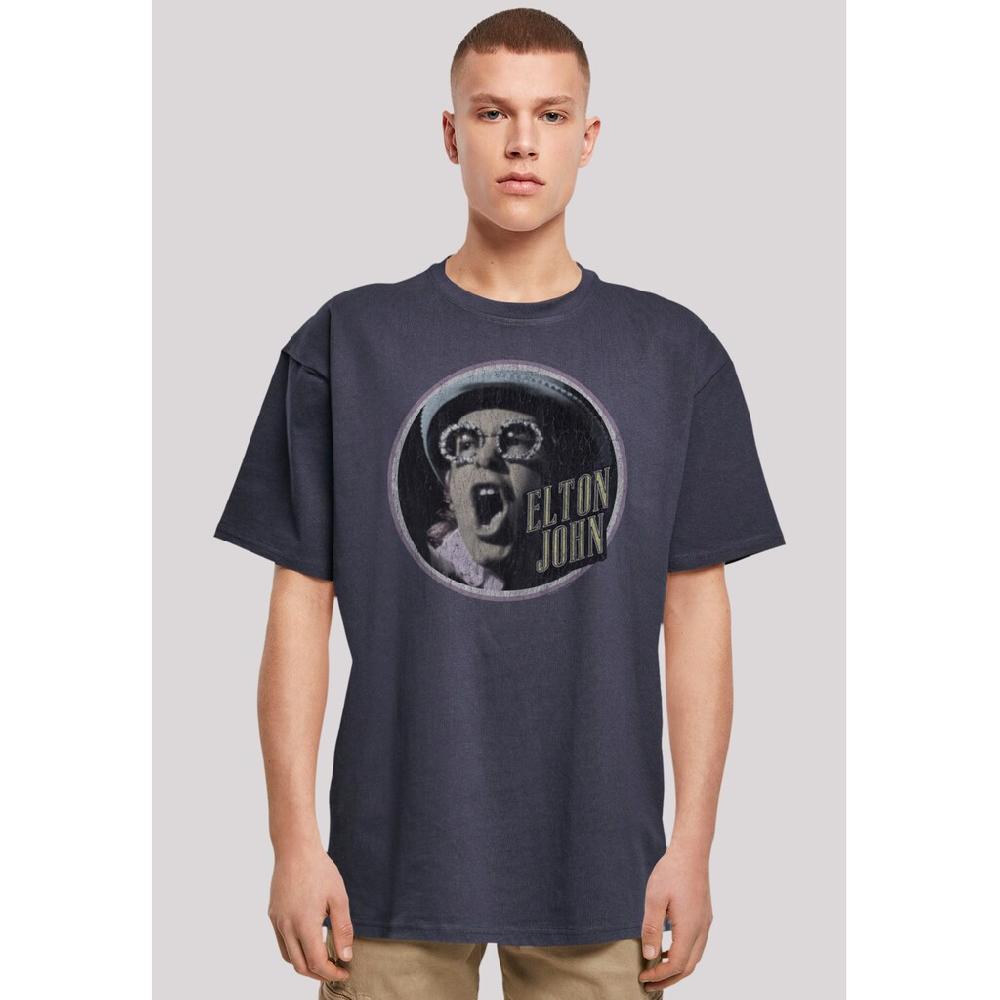 F4NT4STIC T-Shirt »Elton John Vintage Circle« Premium Qualität ▷ bestellen