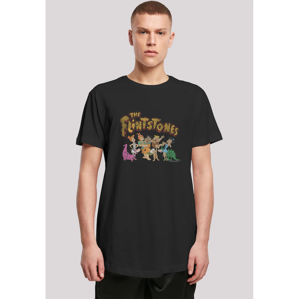 F4NT4STIC T-Shirt »Familie Feuerstein The Flintstones« Herren Premium Merch Lang Longshirt Bedruckt ▷ kaufen
