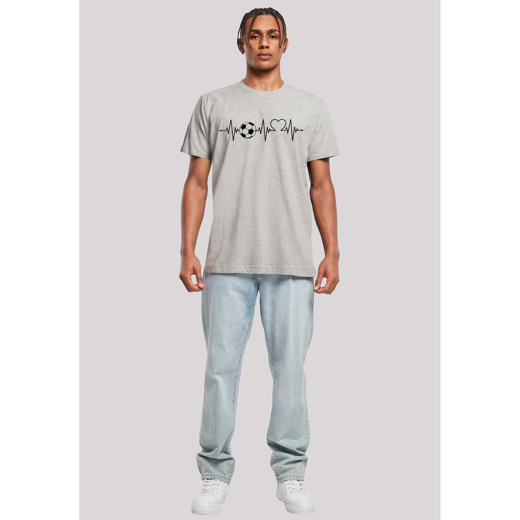 F4NT4STIC T-Shirt »Herzschlag Fußball« Premium Qualität ▷ Für