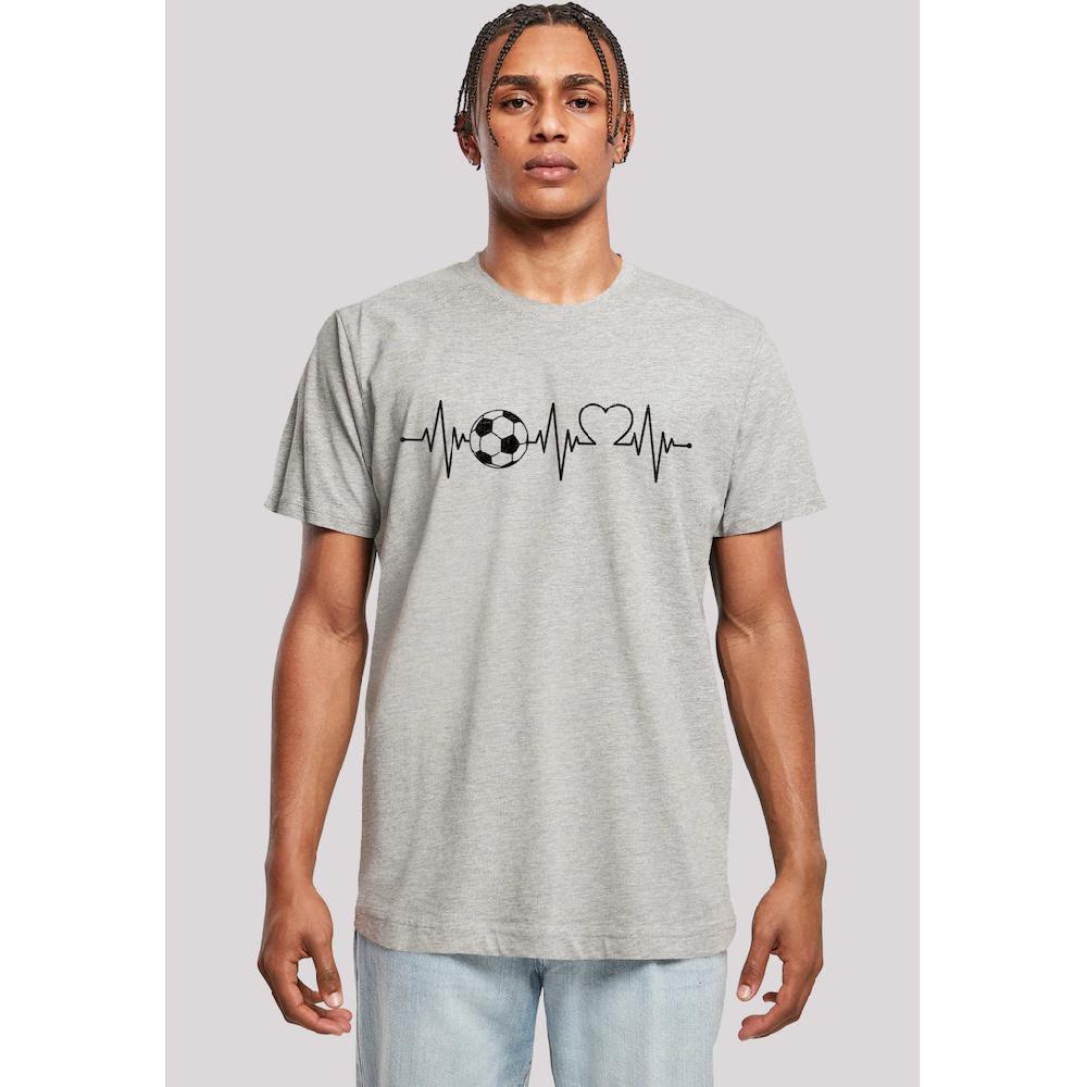 F4NT4STIC T-Shirt »Herzschlag Fußball« Premium Qualität ▷ für