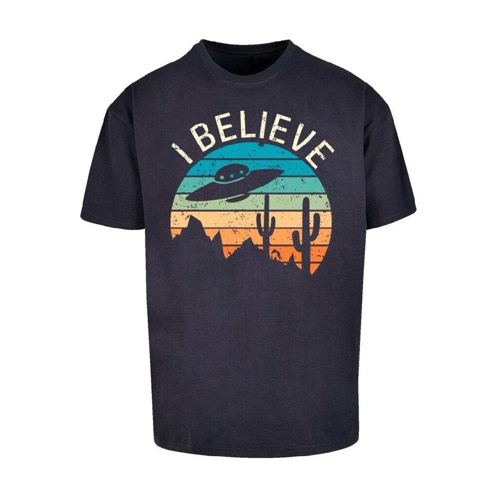F4NT4STIC T-Shirt »I Believe UFO Alien Sonnenuntergang« Premium Qualität ▷ Kaufen