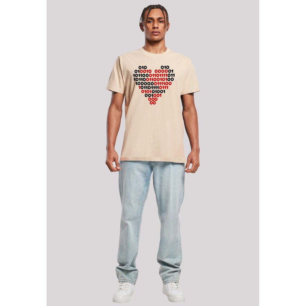 F4NT4STIC T-Shirt »I Love You 01001001 Binary Code Herz Valentinstag« Premium Qualität ▷ Bestellen