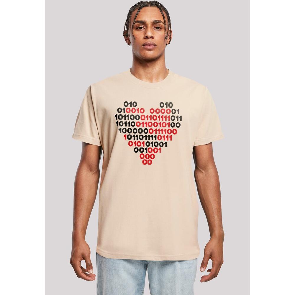 F4NT4STIC T-Shirt »I love you 01001001 Binary Code Herz Valentinstag« Premium Qualität ▷ bestellen