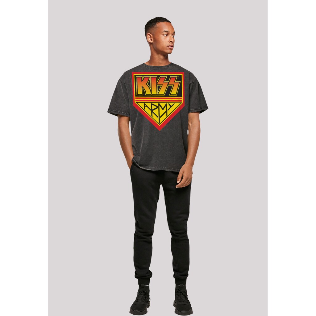 F4NT4STIC T-Shirt »Kiss Rock Band Army Logo« Premium Qualität Musik By Rock Off ▷ Bestellen