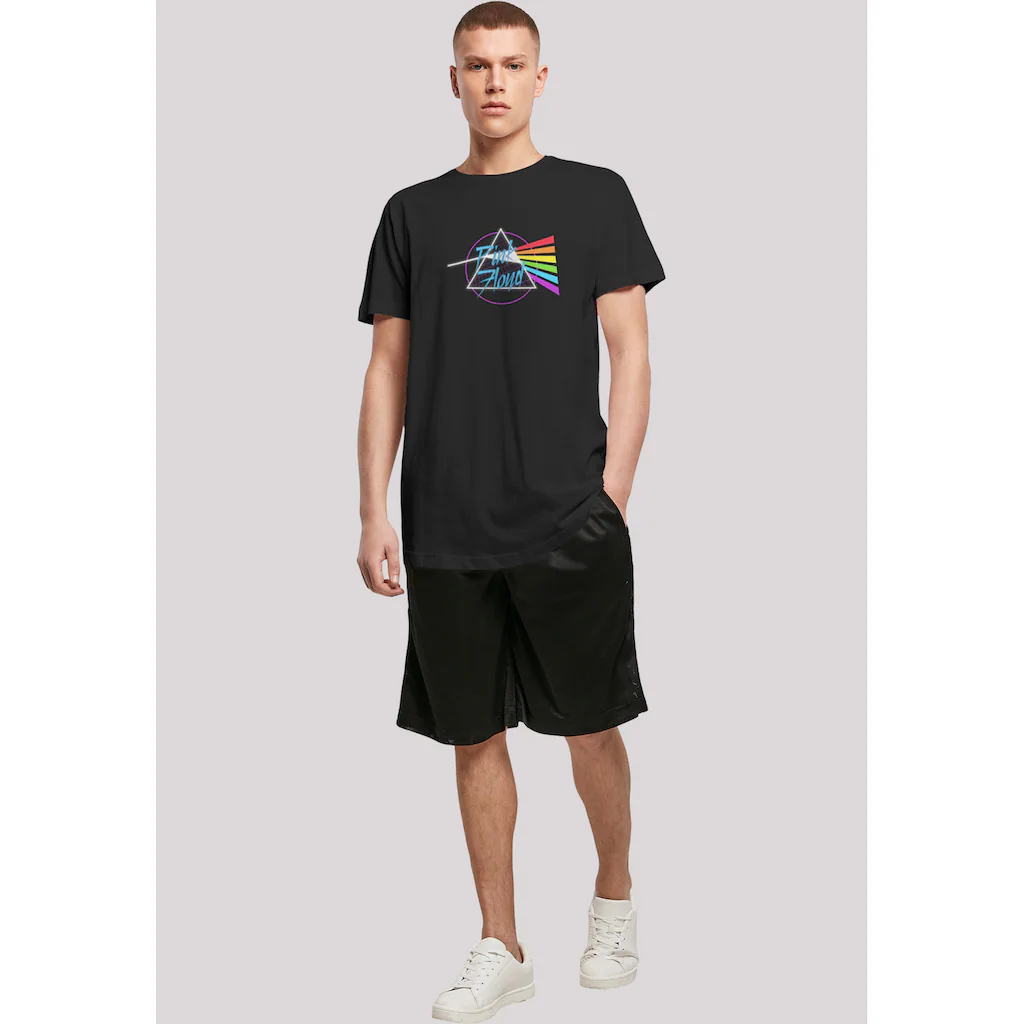 F4NT4STIC T-Shirt »Long Cut T-Shirt Pink Floyd Neon Dark Side Logo Rock Shirt« ▷ Kaufen