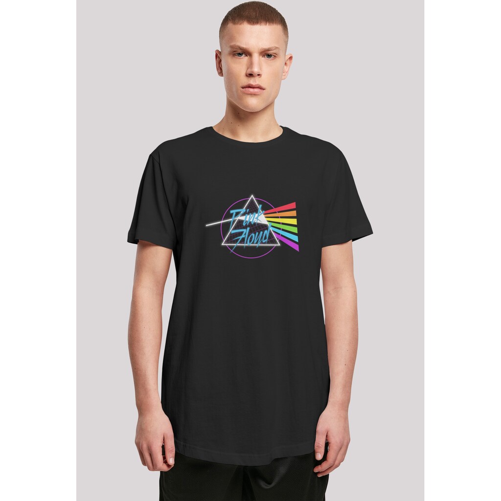 F4NT4STIC T-Shirt »Long Cut T-Shirt Pink Floyd Neon Dark Side Logo Rock Shirt« ▷ kaufen