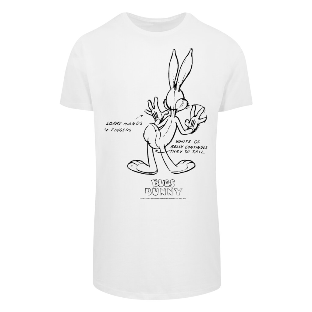 F4NT4STIC T-Shirt »Looney Tunes Bugs Bunny White Belly« Print