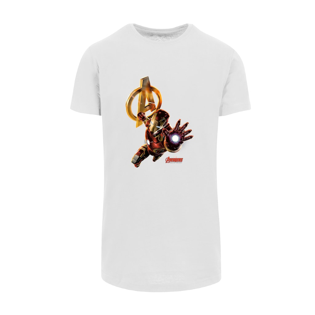 F4NT4STIC T-Shirt »Marvel Avengers Age Of Ultron Iron Man« Herren Premium Merch Lang Longshirt Logo Print