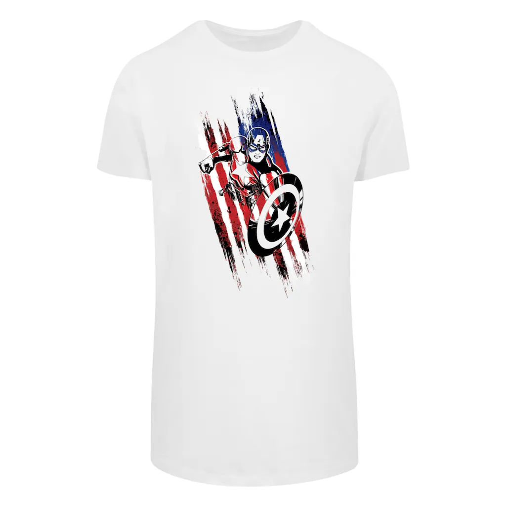 F4NT4STIC T-Shirt »Marvel Avengers Captain America« Herren Premium Merch Lang Longshirt Logo Print ▷ Für