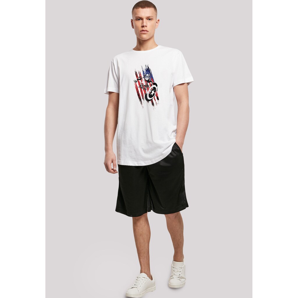 F4NT4STIC T-Shirt »Marvel Avengers Captain America« Herren Premium Merch Lang Longshirt Logo Print ▷ Für
