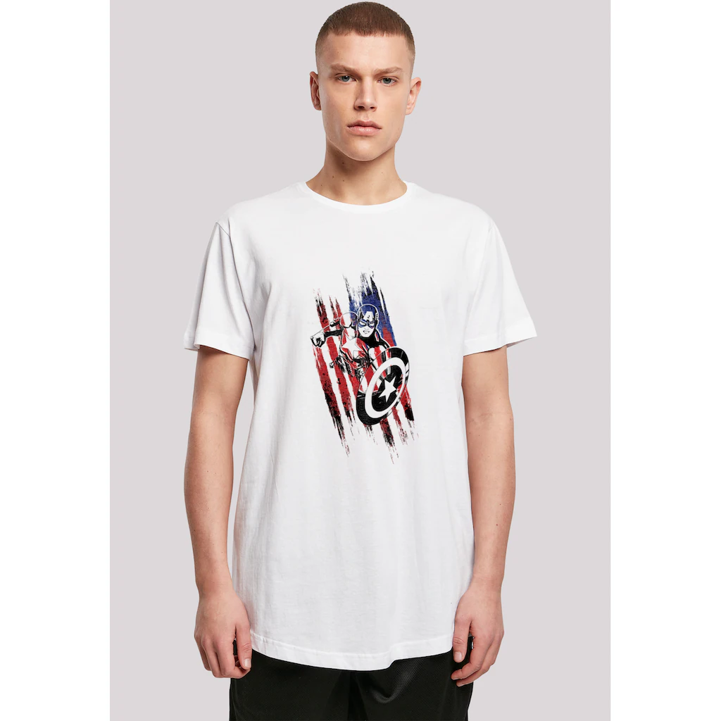 F4NT4STIC T-Shirt »Marvel Avengers Captain America« Herren Premium Merch Lang Longshirt Logo Print ▷ für