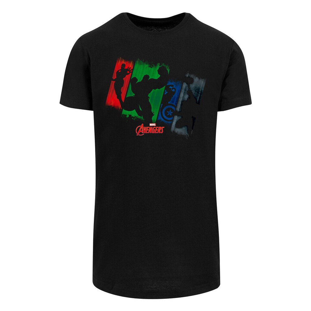F4NT4STIC T-Shirt »Marvel Superhelden Avengers Team Punch Out« Herren Premium Merch Lang Longshirt Logo Print ▷ Kaufen