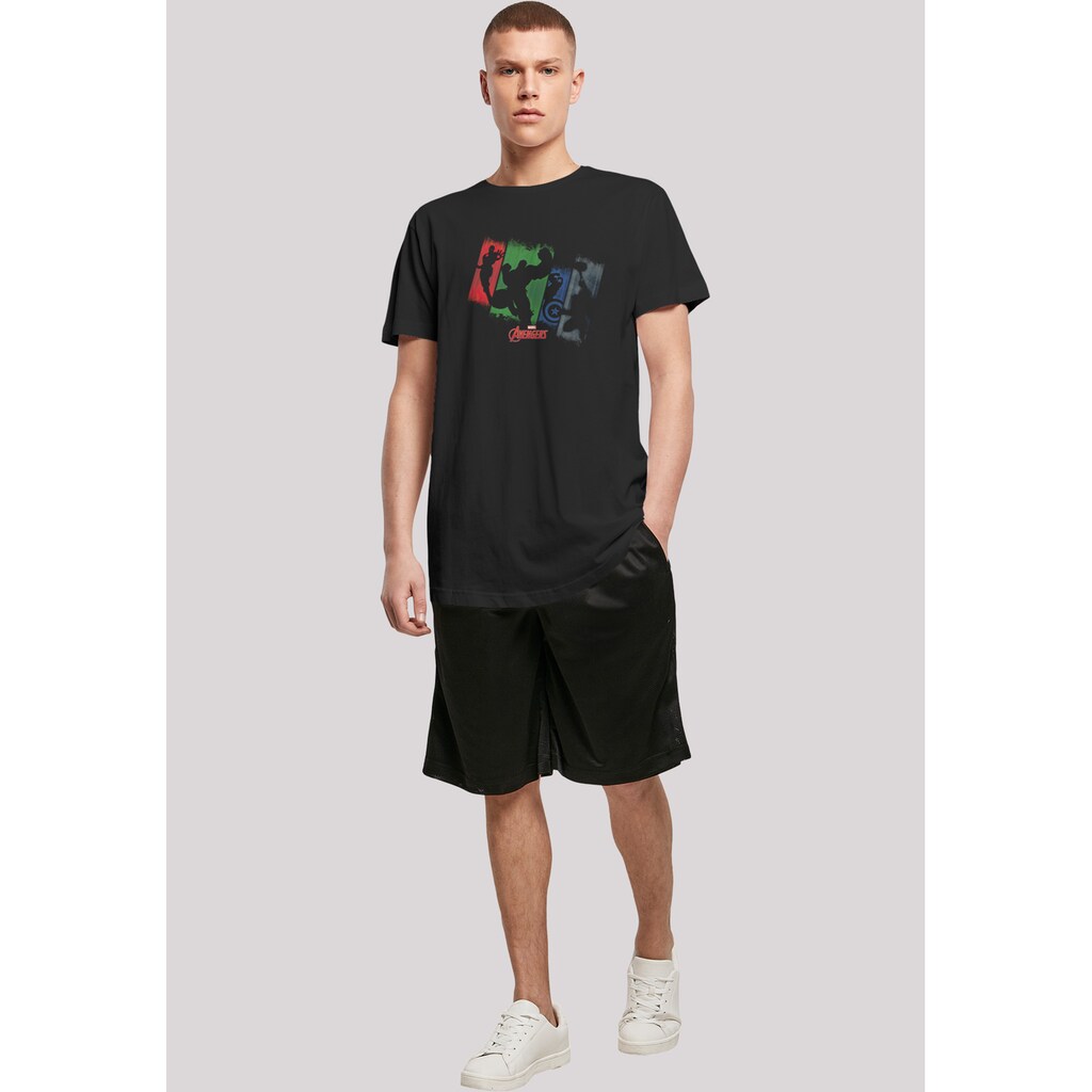 F4NT4STIC T-Shirt »Marvel Superhelden Avengers Team Punch Out« Herren Premium Merch Lang Longshirt Logo Print ▷ Kaufen