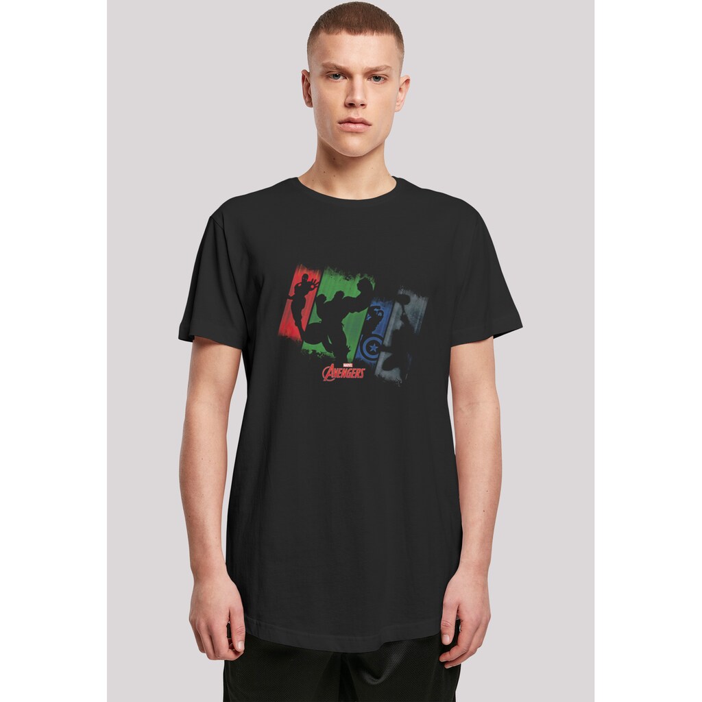 F4NT4STIC T-Shirt »Marvel Superhelden Avengers Team Punch Out« Herren Premium Merch Lang Longshirt Logo Print ▷ kaufen