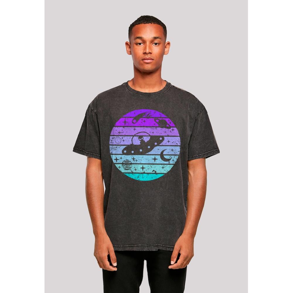 F4NT4STIC T-Shirt »Retro Alien Weltraum Sonnenuntergang« Premium Qualität ▷ bestellen