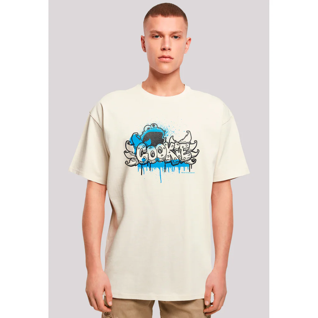 F4NT4STIC T-Shirt »Sesamstraße Cookie Fingers Graffiti« Premium Qualität Weihnachts-Kollection ▷ bestellen