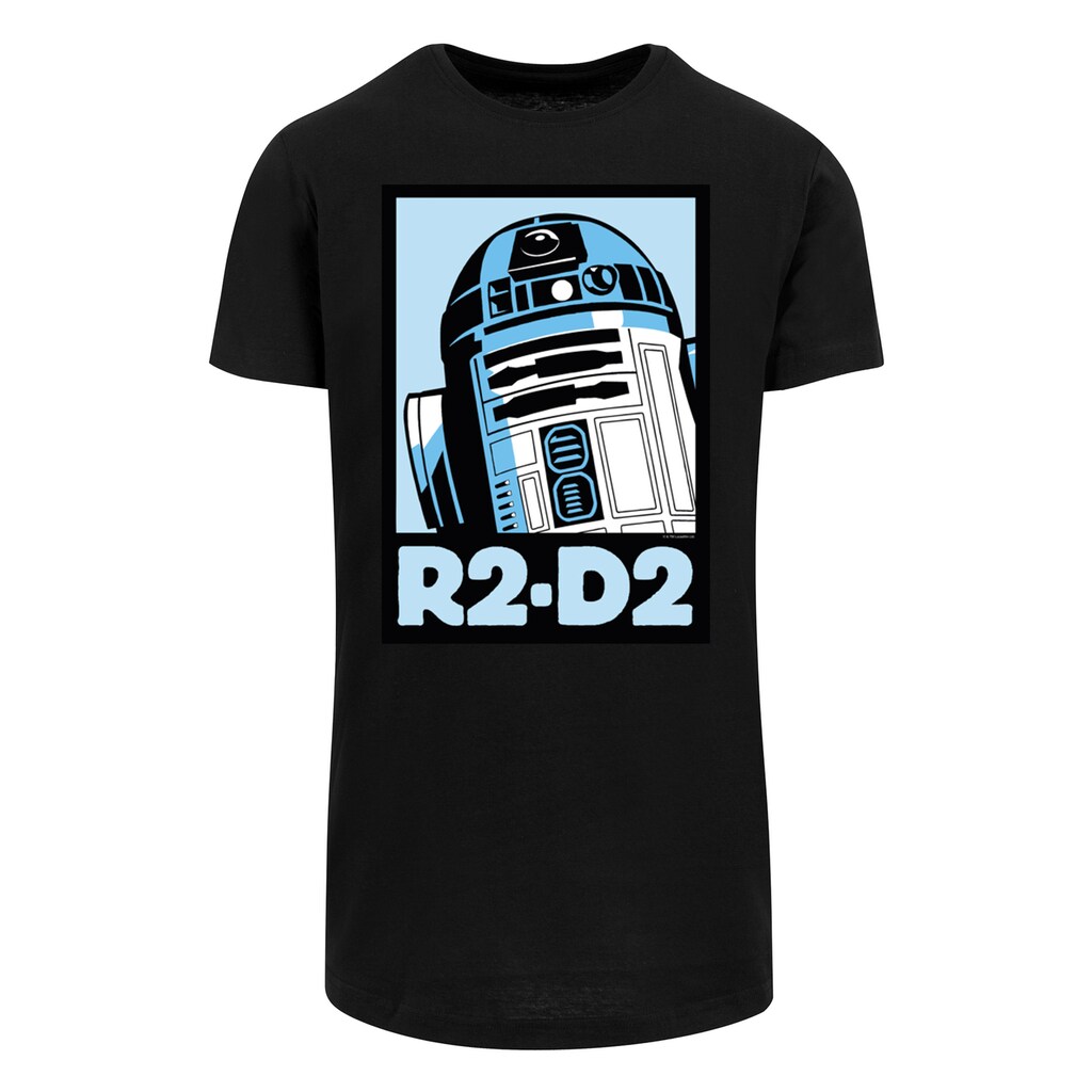 F4NT4STIC T-Shirt »Star Wars R2-D2 Poster« Herren Premium Merch Lang Longshirt Bedruckt