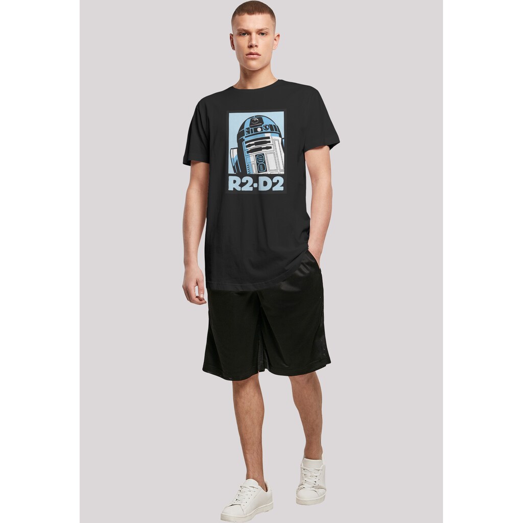 F4NT4STIC T-Shirt »Star Wars R2-D2 Poster« Herren Premium Merch Lang Longshirt Bedruckt