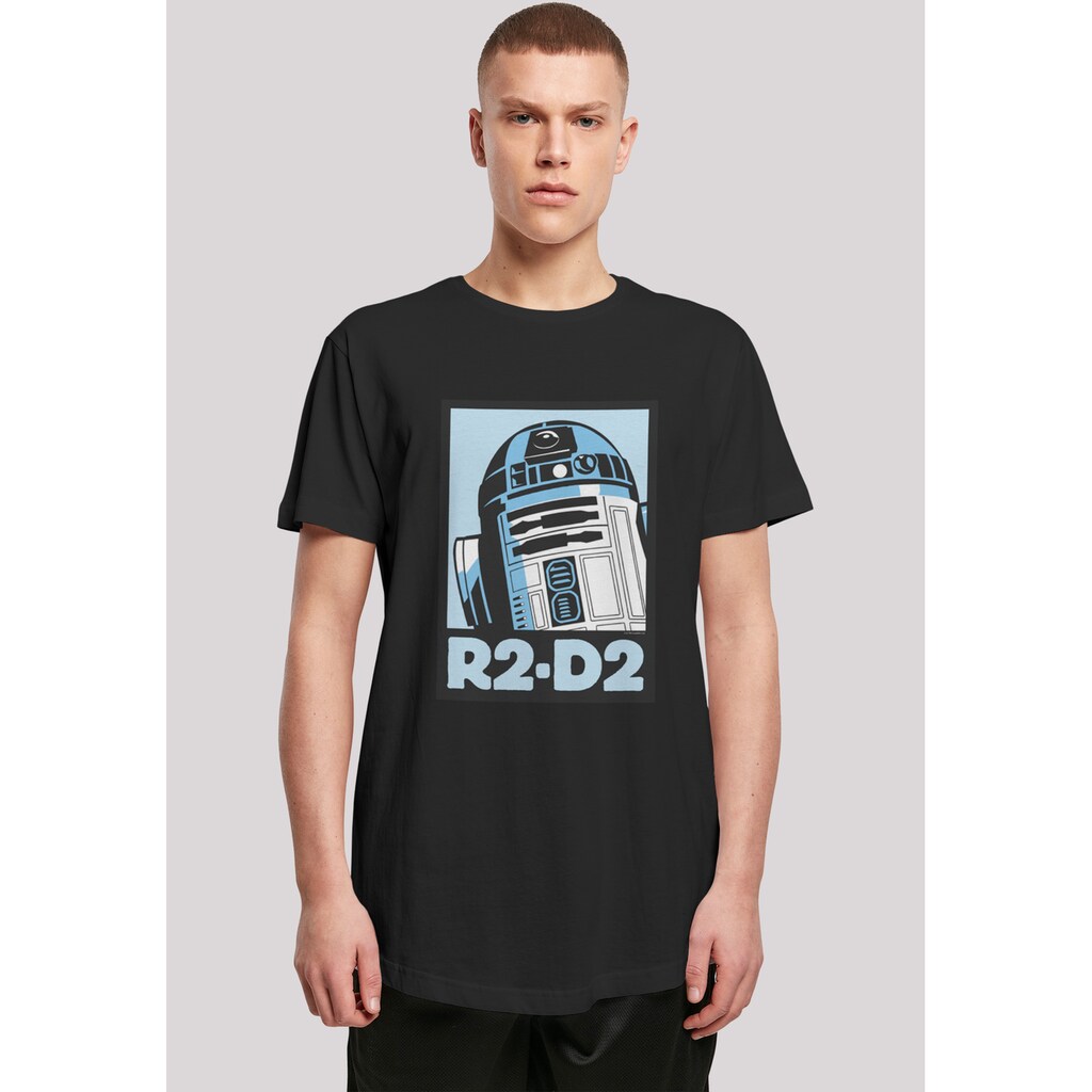 F4NT4STIC T-Shirt »Star Wars R2-D2 Poster« Herren Premium Merch Lang Longshirt Bedruckt