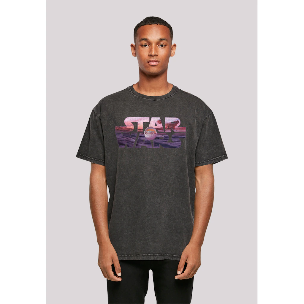 F4NT4STIC T-Shirt »Star Wars The Mandalorian Child Ride The Sky« Premium Qualität ▷ kaufen
