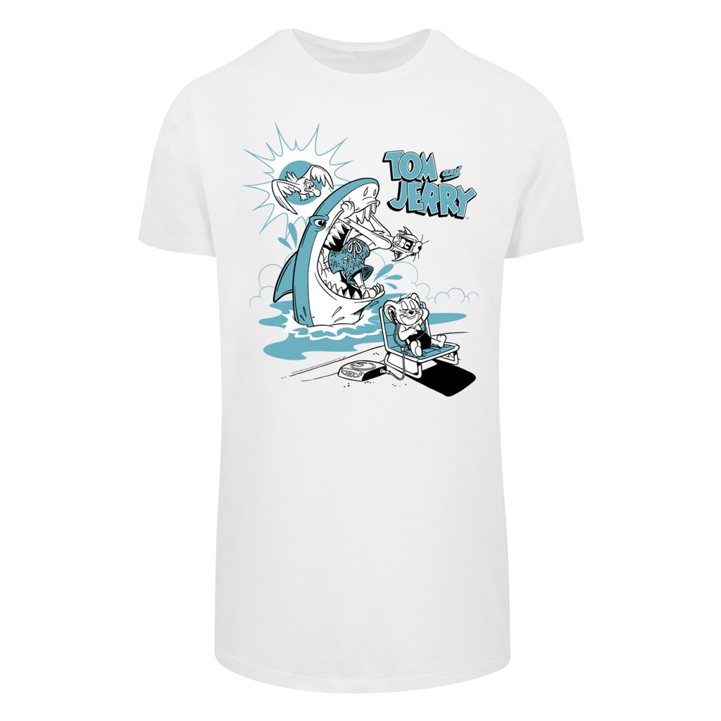 F4NT4STIC T-Shirt »Tom And Jerry TV Serie Summer Shark« Herren Premium Merch Lang Longshirt Bedruckt ▷ Bestellen