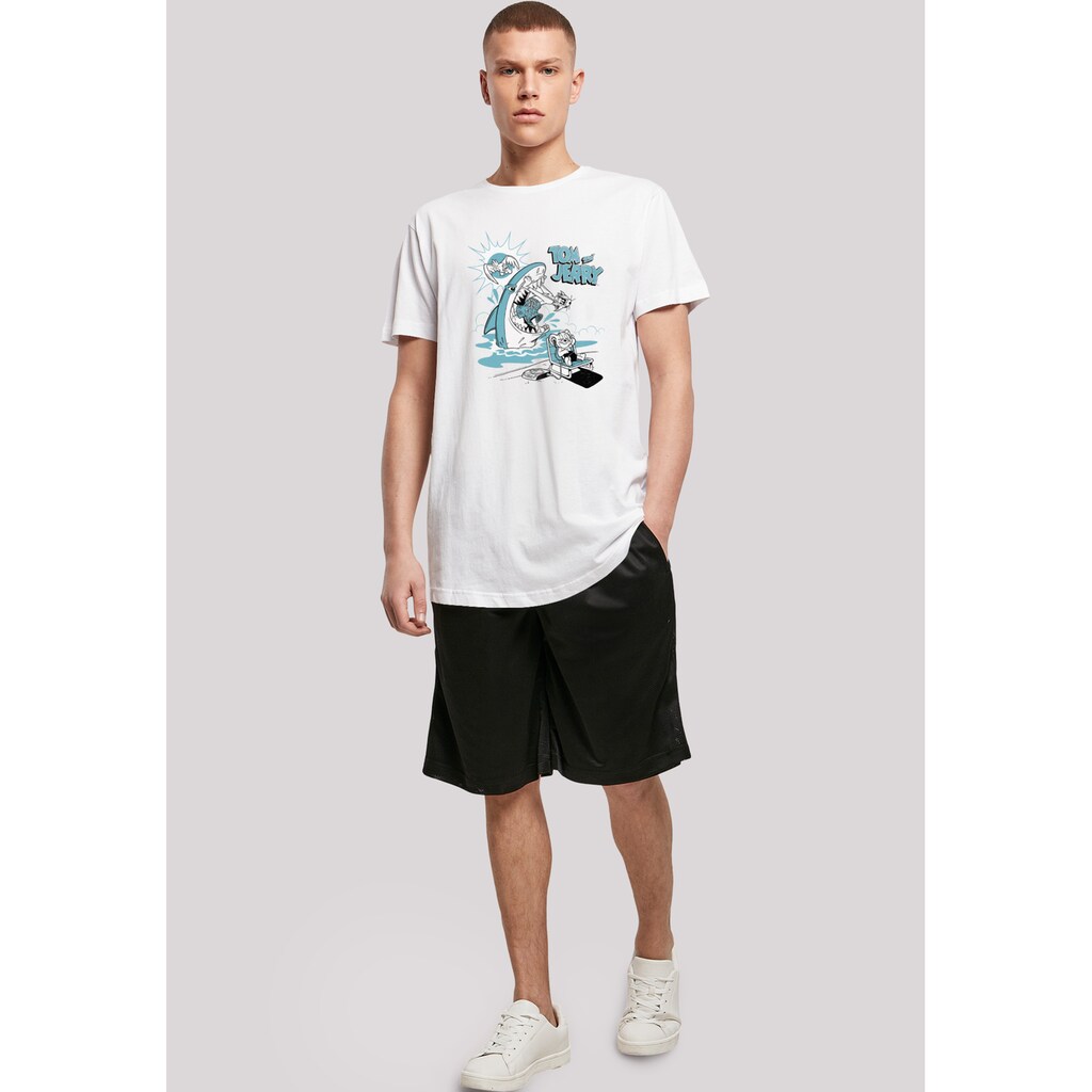 F4NT4STIC T-Shirt »Tom And Jerry TV Serie Summer Shark« Herren Premium Merch Lang Longshirt Bedruckt ▷ Bestellen