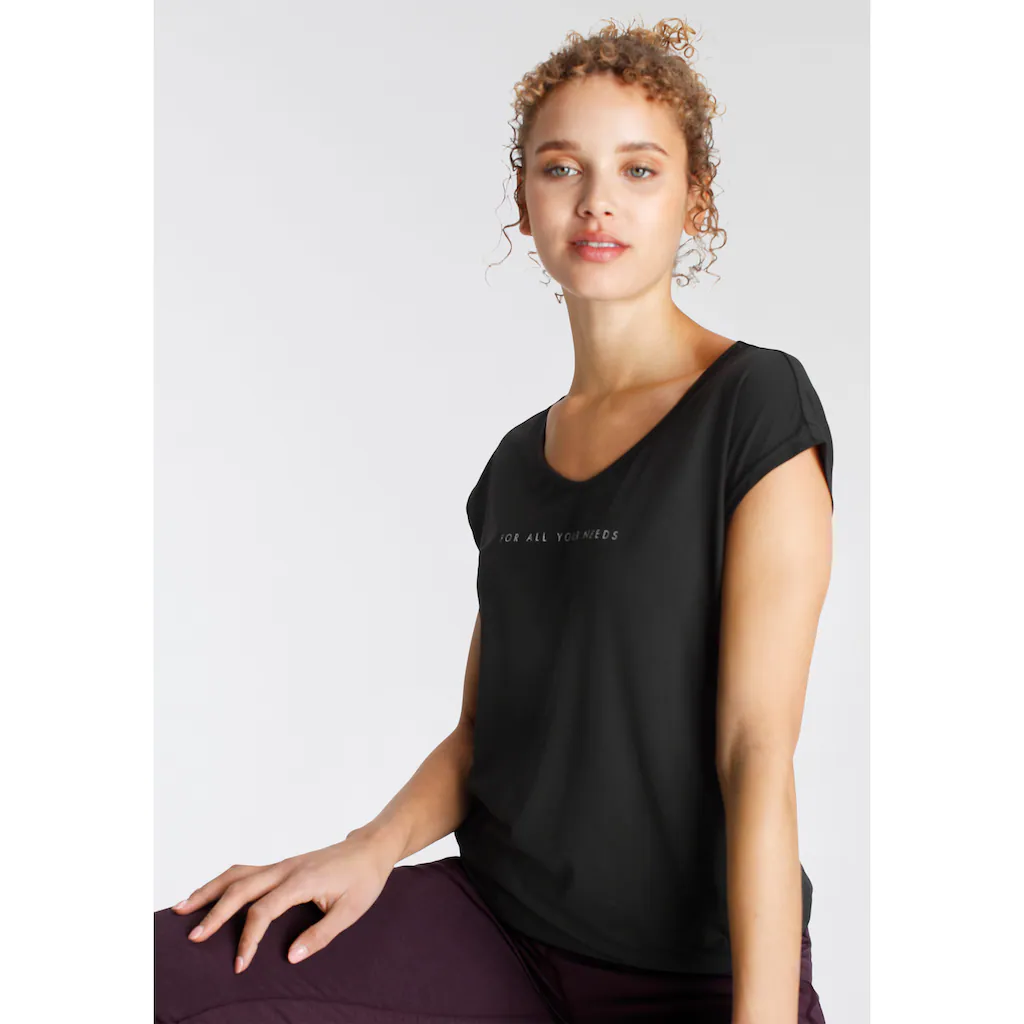 FAYN SPORTS Funktionsshirt »Cuffed Tee« Atmungsaktiv Schnell Trocknend Aus Jerseystoff