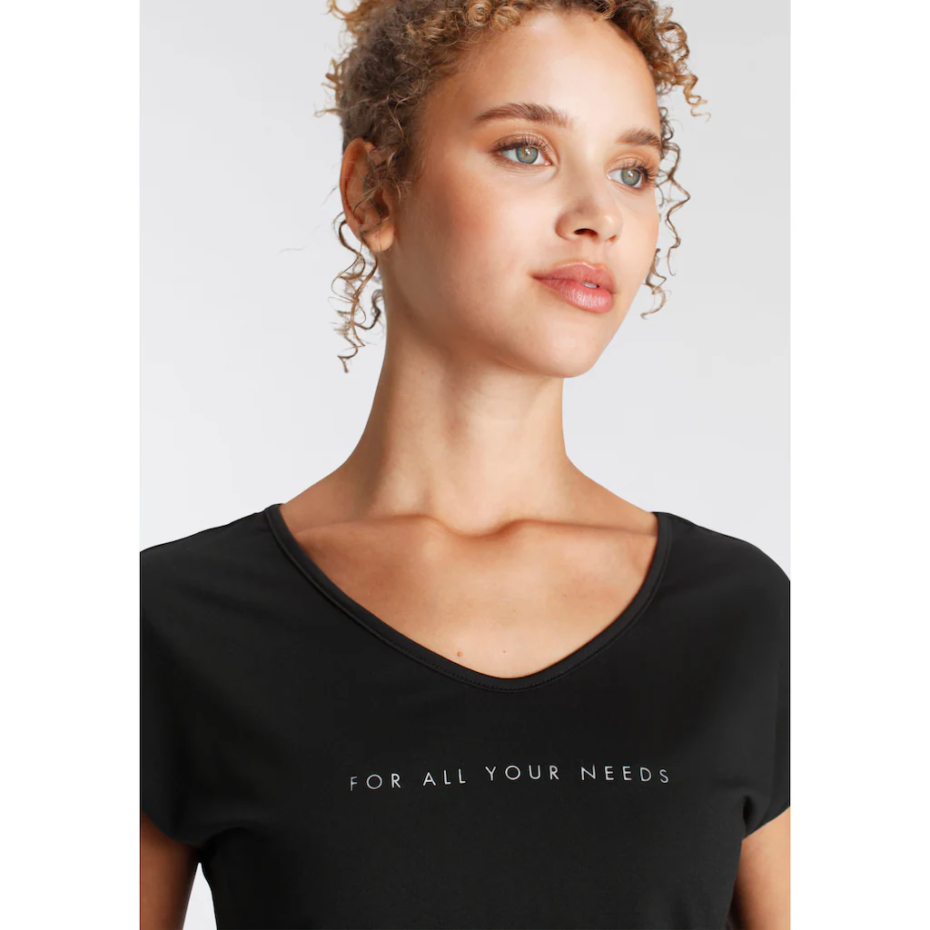 FAYN SPORTS Funktionsshirt »Cuffed Tee« Atmungsaktiv Schnell Trocknend Aus Jerseystoff