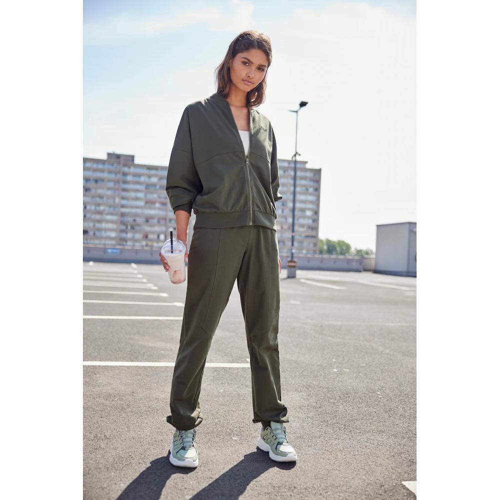 FCUK Sweatjacke Mit Kragen Und Durchgehenden Reißverschluss