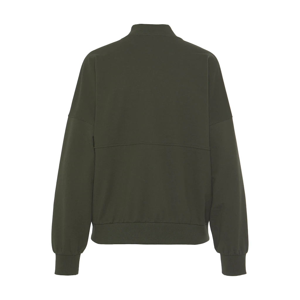 FCUK Sweatjacke Mit Kragen Und Durchgehenden Reißverschluss