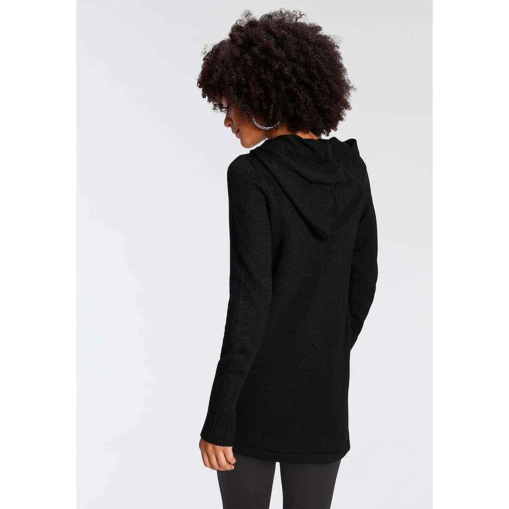 Flashlights Kapuzenstrickjacke Zum Knöpfen