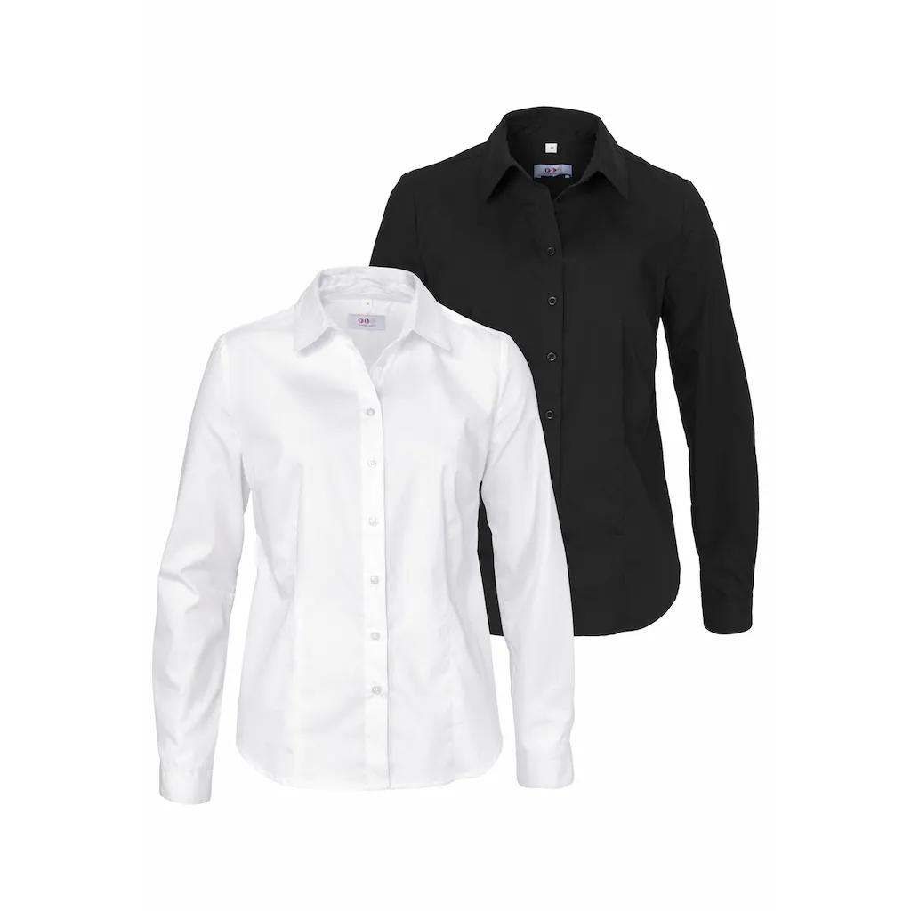 Flashlights Langarmbluse (Packung 2er-Pack) Im Hemdblusenstil