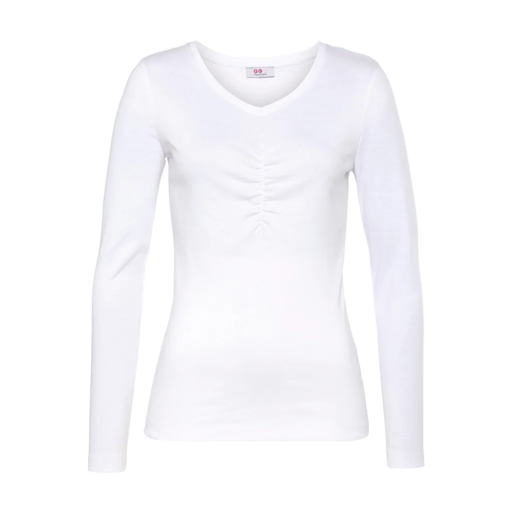 Flashlights Longsleeve (Packung 2 Tlg. 2er- Pack) Langarm Sehr Figurbetonter Schnitt Feinrippstoff Basic-Stil
