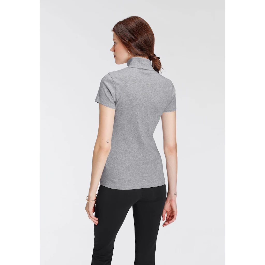 Flashlights Rollkragenshirt Figurbetont Basic-Stil Rollkragen Aus 100% Baumwolle Elastisch