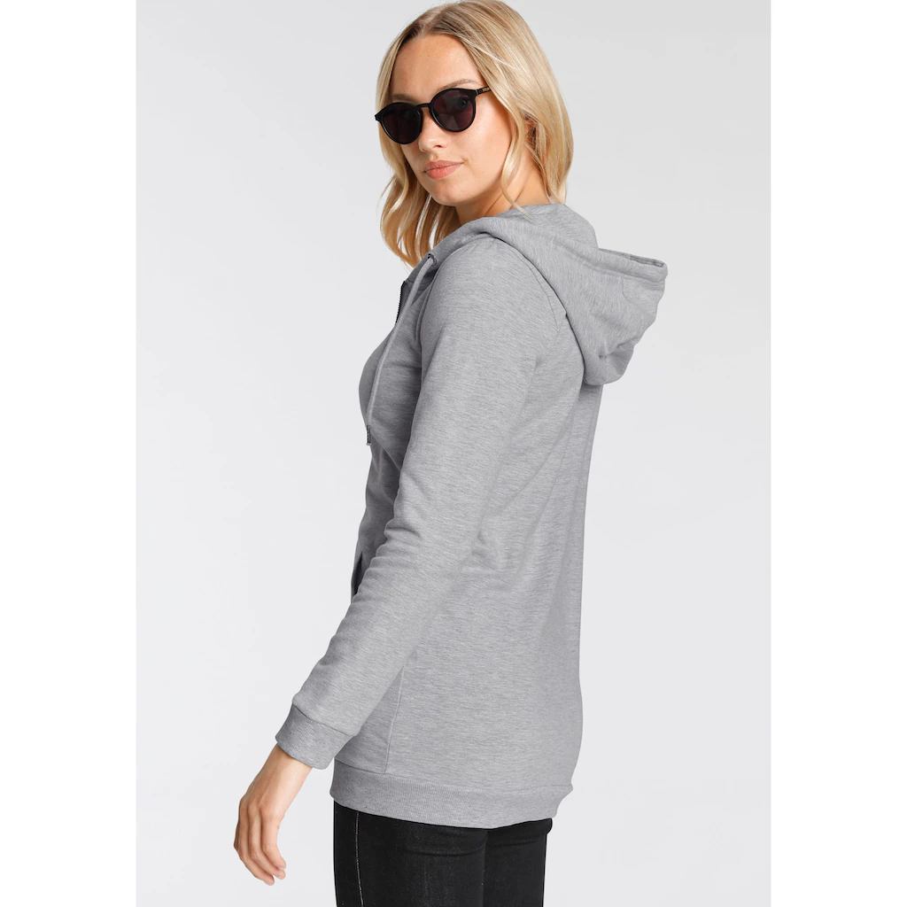 Flashlights Sweatjacke In Langer Form Mit Zipper