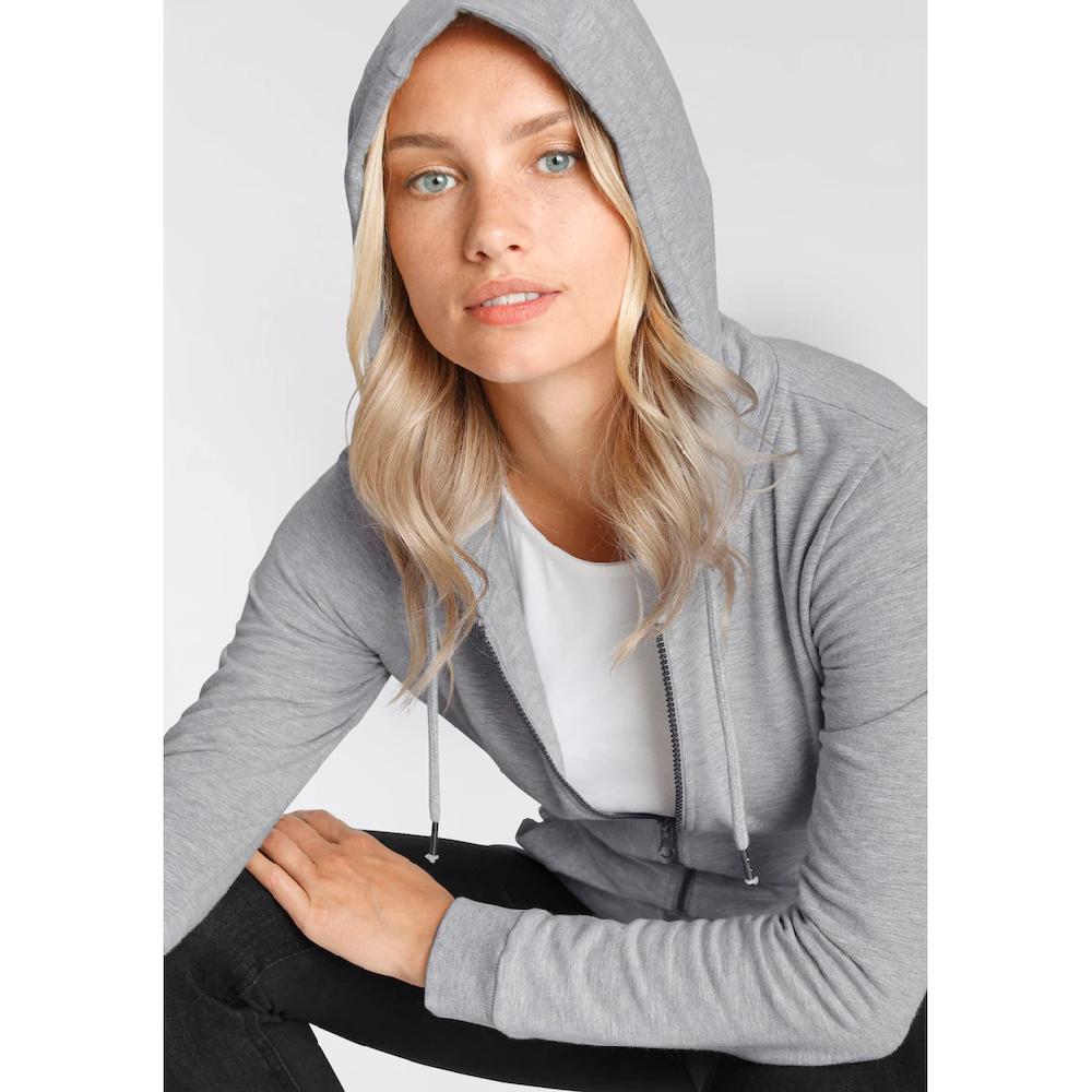 Flashlights Sweatjacke In Langer Form Mit Zipper