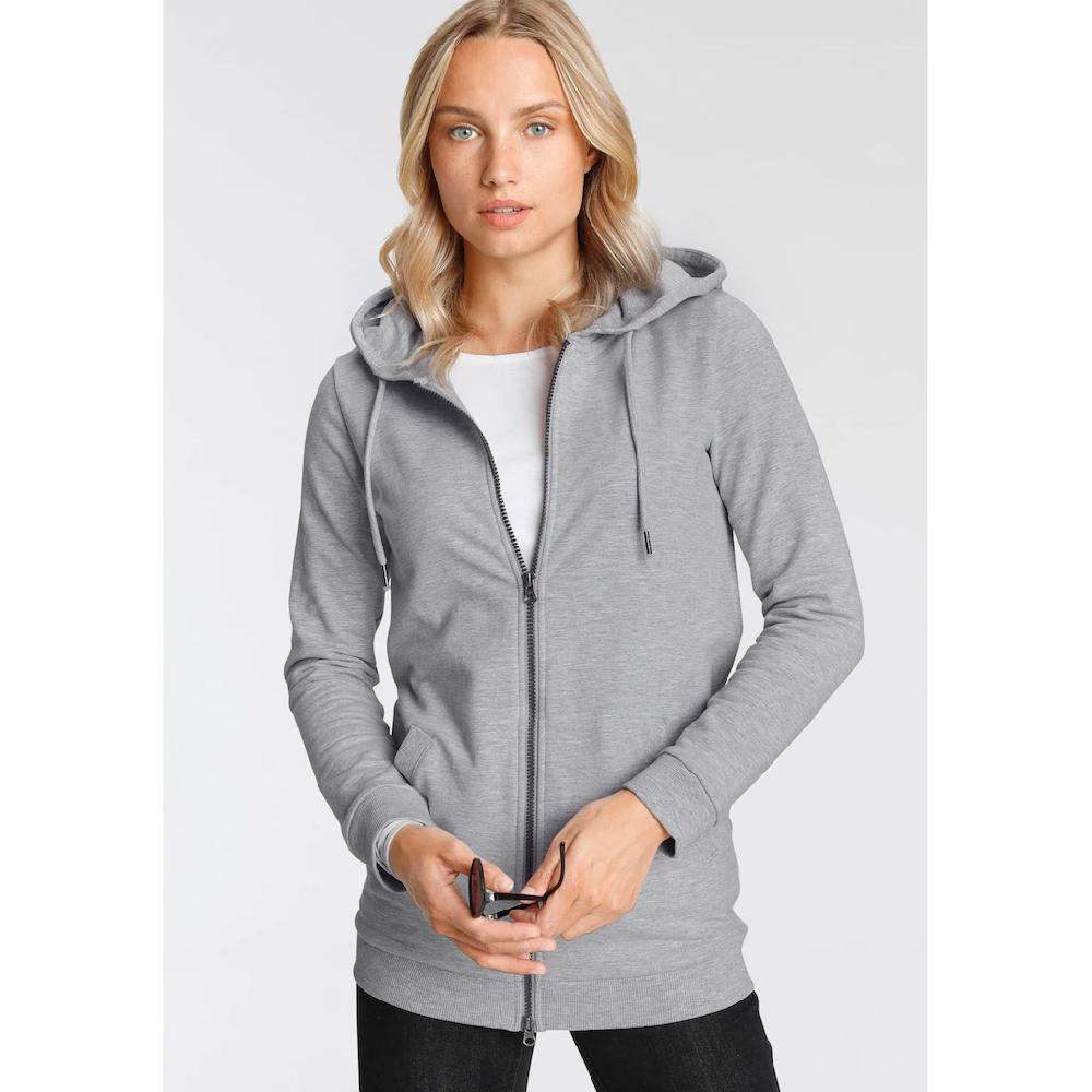 Flashlights Sweatjacke in langer Form mit Zipper