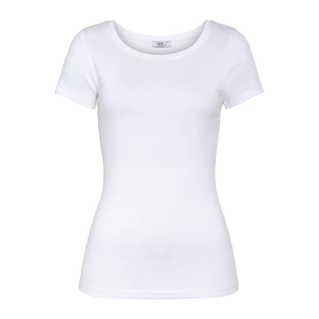 Flashlights T-Shirt (Packung 3 Tlg. 3-er Pack) Kurzarm Sehr Figurbetonte Passform Aus Feinrippstoff