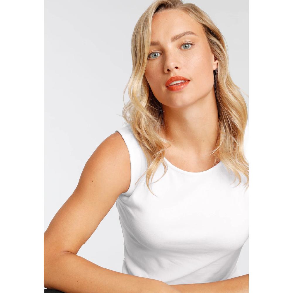 Flashlights Tanktop Mit U-Boot Ausschnitt