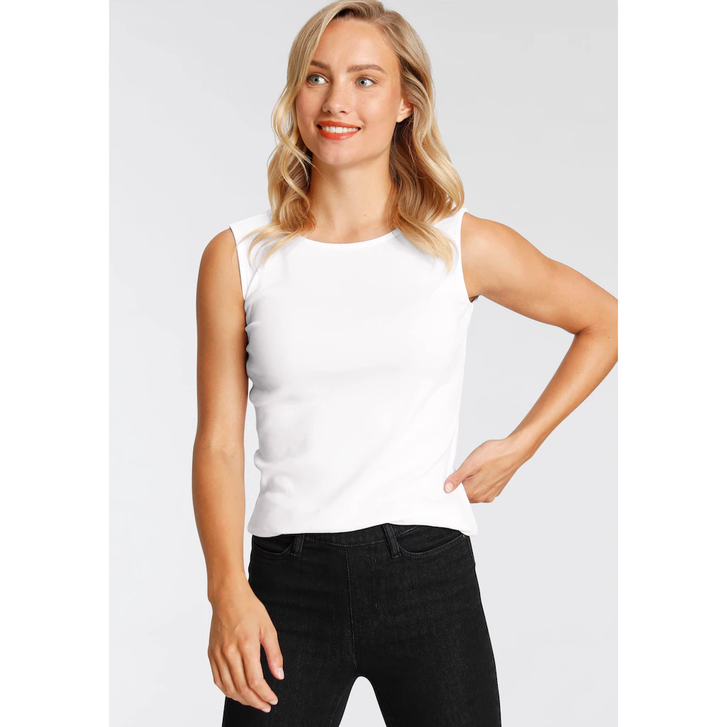 Flashlights Tanktop mit U-Boot Ausschnitt