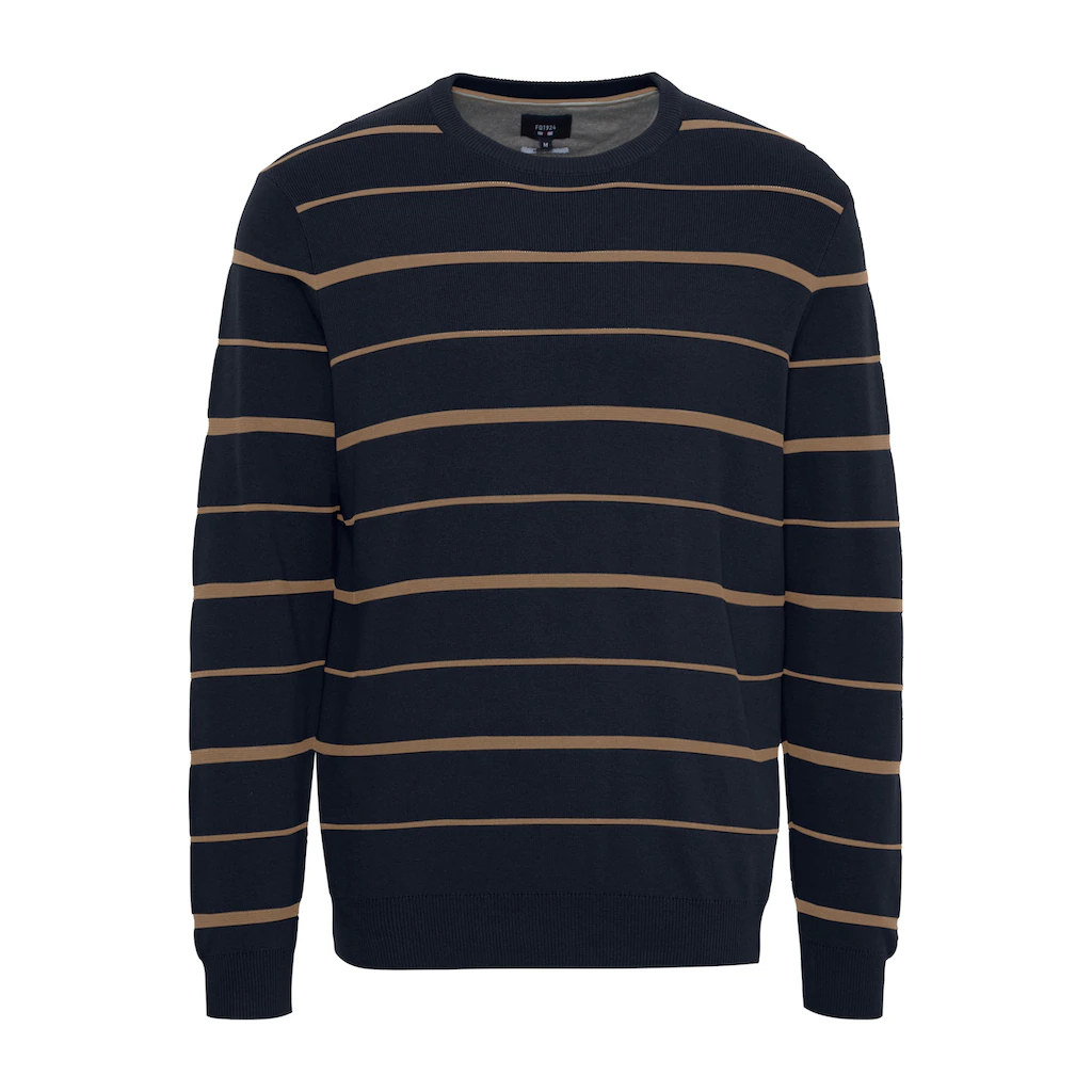 FQ1924 Strickpullover »Strickpullover FQKYLE reversed strip crewneck neck« ▷ für