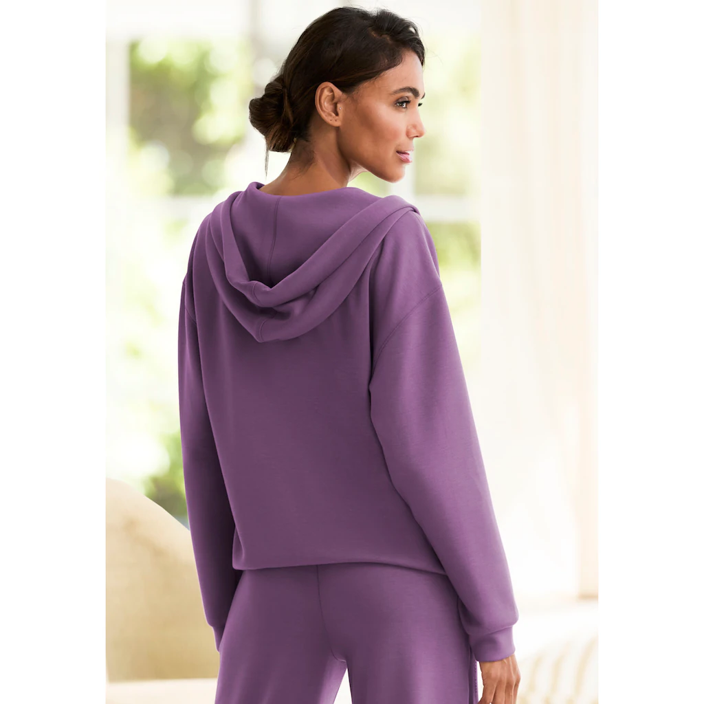 French Connection Hoodie mit V-Ausschnitt und breitem Kragen Loungewear
