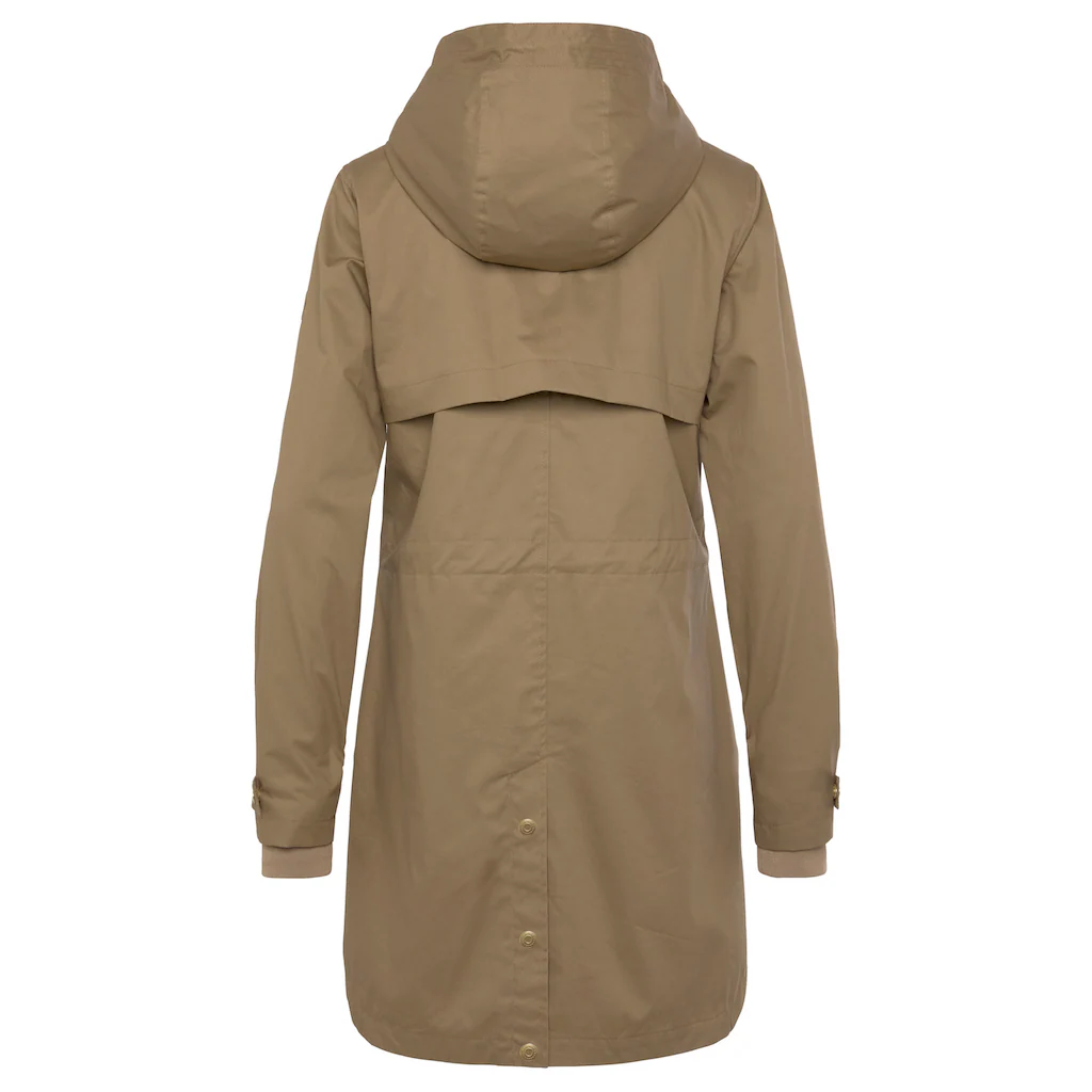 French Connection Outdoorjacke Mit Kapuze Saumschlitz Mit Druckknöpfen Auf Der Rückseite