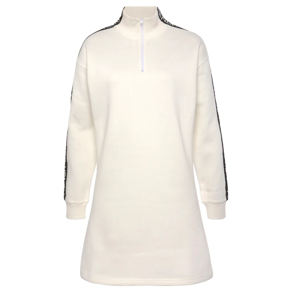 French Connection Sweatkleid Mit Stehkragen Und Logoprint Einsätzen Auf Den Ärmeln