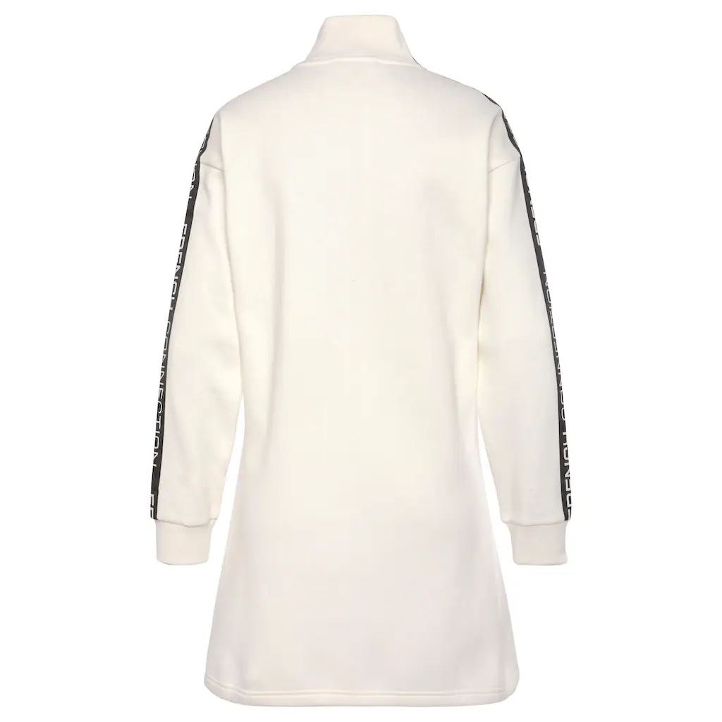 French Connection Sweatkleid Mit Stehkragen Und Logoprint Einsätzen Auf Den Ärmeln