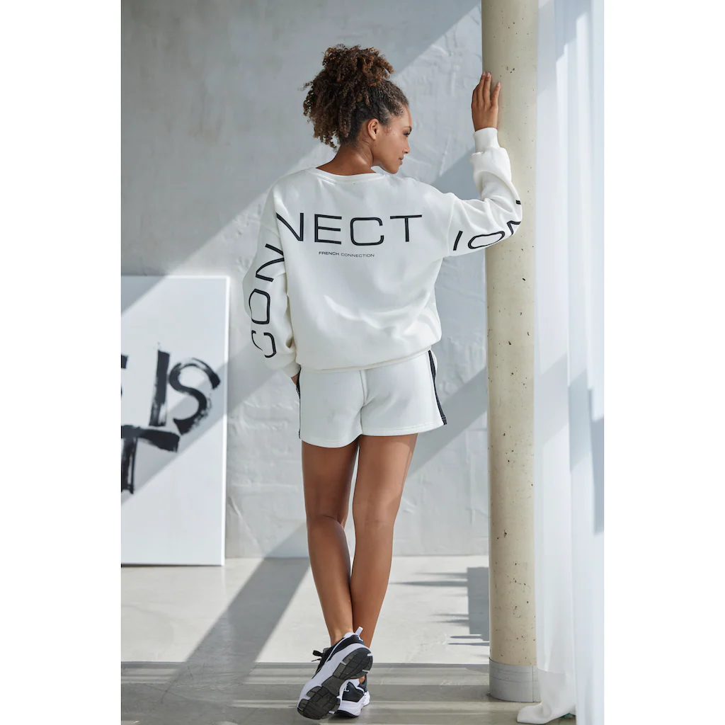 French Connection Sweatshirt Mit Schriftzug Auf Dem Rücken