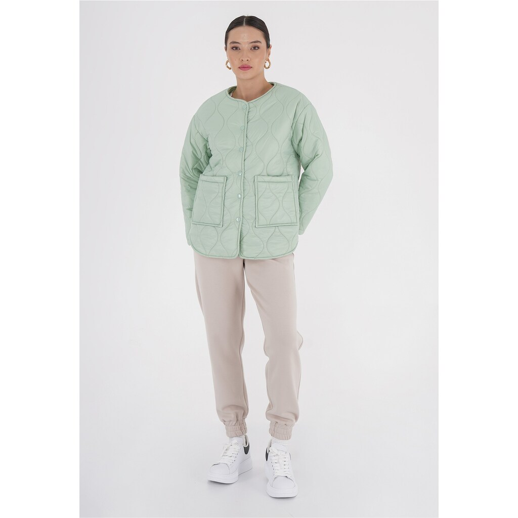 Freshlions Steppjacke »Amara« Mit Praktischen Druckknöpfen ▷ Kaufen