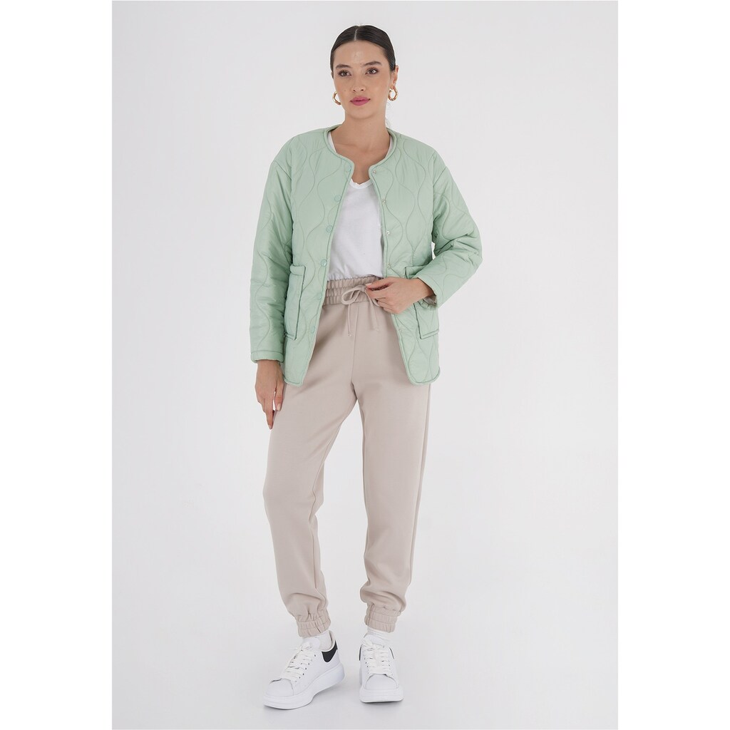 Freshlions Steppjacke »Amara« Mit Praktischen Druckknöpfen ▷ Kaufen